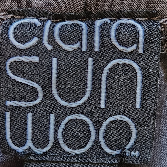 NWOT CLARA SUNWOO Straight Leg pants Size 1X Color Charcoal - Picture 6 of 14